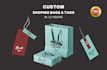 design premium shopping bags tags and labels design fast 4hrs delivery