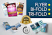 design unique flyer, bifold, trifold brochure