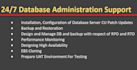 do microsoft sql database administration, remote support