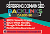 do unique referring domain SEO backlinks for google ranking