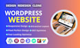 design, redesign or clone a professional wordpress website
