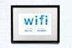 provide printable airbnb wifi sign template