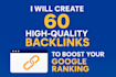 build 60 powerful backlinks for top rankings