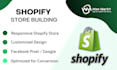 design develop, customize stunning ecommerce shopify store