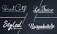 do modern signature logo, handwritten fonts or text design
