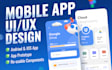 design mobile app UI UX in figma for ios and android