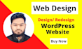build wordpress website design, redesign, and development