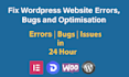 fix wordpress issues, errors, bugs and optimisation