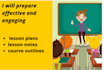 prepare lesson plan,lesson notes and teaching aids