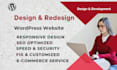 design or redesign a website using wordpress page builders