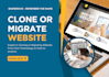 migrate your website from one technology or host to another