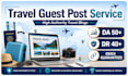 publish guest posts on da 50 travel blogs