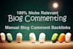 do manually niche relevant blog comment backlinks