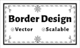 design borders for frame in vector format