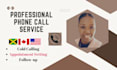 make phone calls, cold calling, appointment setter