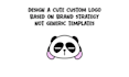 design cute custom logo based on brand strategy, not generic templates