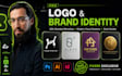 create a modern minimalist logo and complete brand identity
