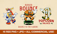 design retro mascot cartoon for unique branding