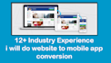 do website to mobile app and app development