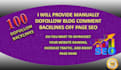 do manually 100 dofollow blog comment on high da pa