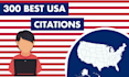 create best 300 USA local citations for USA local SEO