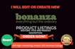 do bonanza listing with SEO title and product description