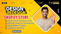 do shopify store design and redesign shopify website design shopify dropshipping