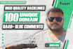 do manually SEO service 100 unique domain blog comments with authority backlinks