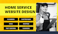 design modern plumber, cleaning or roofing service websites