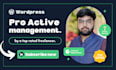 do pro active wordpress store website management