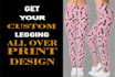 custom, trendy legging, shorts, pants design patterns