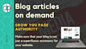 write a unique blog article with images