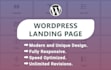 create responsive wordpress landing page or wordpress website