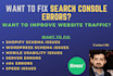 fix index coverage errors in google search console