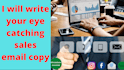 write your eye catching sales email copy