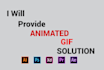 do social media animated banner ads and transparent GIF