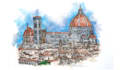 draw concept architecture buildings by handmade sketches