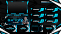 create a professional animated stream overlay stream package