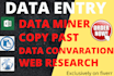 do professional data entry and web research active 24 houre