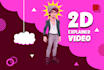 create 2d explainer video