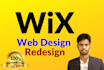 do design and redesign wix website