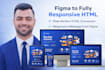 convert figma to html responsive website