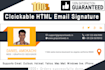 design clickable HTML email signature
