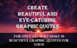 create beautiful graphic quotes design