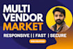 build woocommerce multi vendor ecommerce marketplace website in wordpress