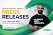 write a professional spanish press release