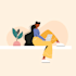 design a flat web illustration