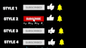make modern youtube subscribe and bell animation