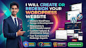 create wordpress website design, website development or website redesign