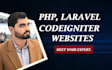be your web developer in core php, laravel and codeigniter